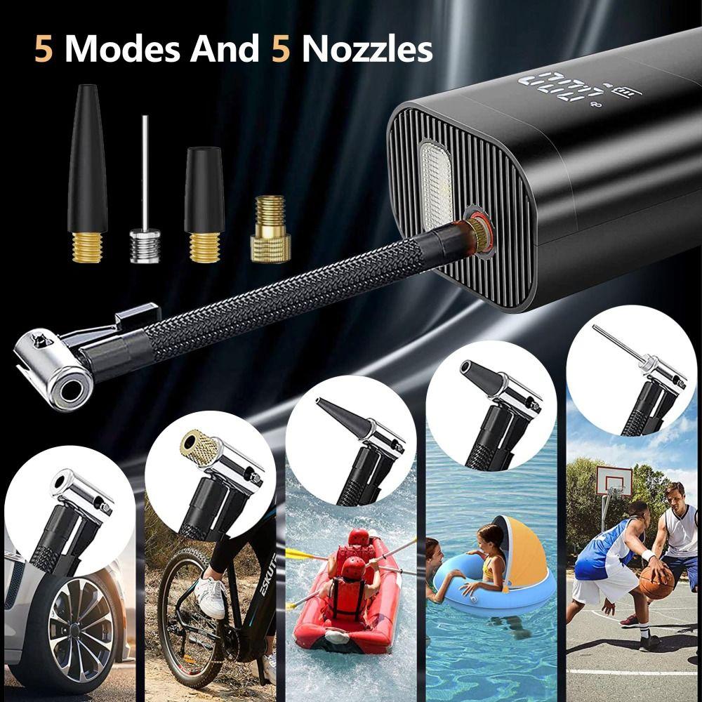 Wireless Design Car Air Pump Pressure Gauge Electric Tire Inflator  Quick Inflation