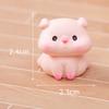 Cute Gourmet Pig Ornament Cartoon Piggy Figurine Car Desktop Decoration Micro Landscape Dollhouse Miniature Toy