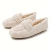 Fur Shoes Female Fall and Winter Outside 2025 Lamb's Wool Soybean Shoes Female Padded Flat Bottom Cotton Shoes Big Size
