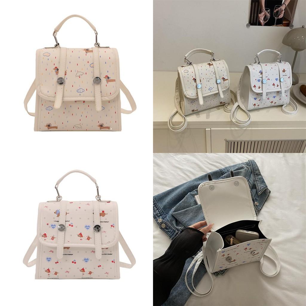 Dachshund Pattern Backpack For Women With Durable Wearresistant Material For Travel And Casual Use