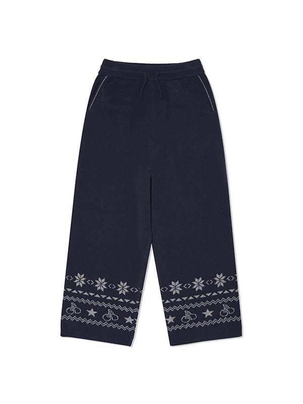KIRSH Kids Jacquard Knit Pants [Navy]
