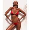 Women Fashion Solid Color Sexy Two Piece Bikini Swimwear