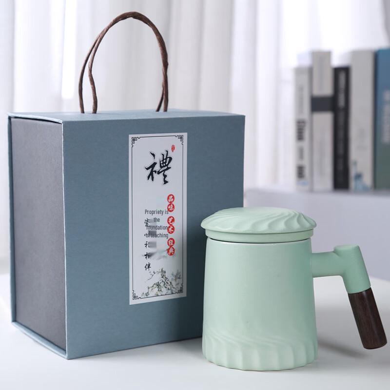 

Chaxun Ceramic Filter Mug with Wooden Handle