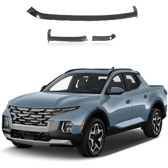 

Center Consoles A/C Outlet Frame Trim Compatible with H-yundai Tucson/Santa Cruz 2022-2024, ABS Dashboard Air Vent Decor Cover Accessories Carbon Fiber Pattern