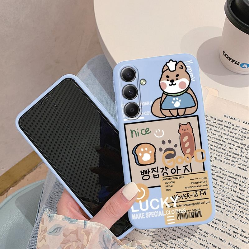 

Парний м який силіконовий чохол з малюнком для Samsung A55 M35 S24 FE Xiaomi Redmi Note 13 Pro iPhone Huawei Honor Realme Camera Protective Shockproof Cover Xiaomi Poco M6 Pro 4G синій