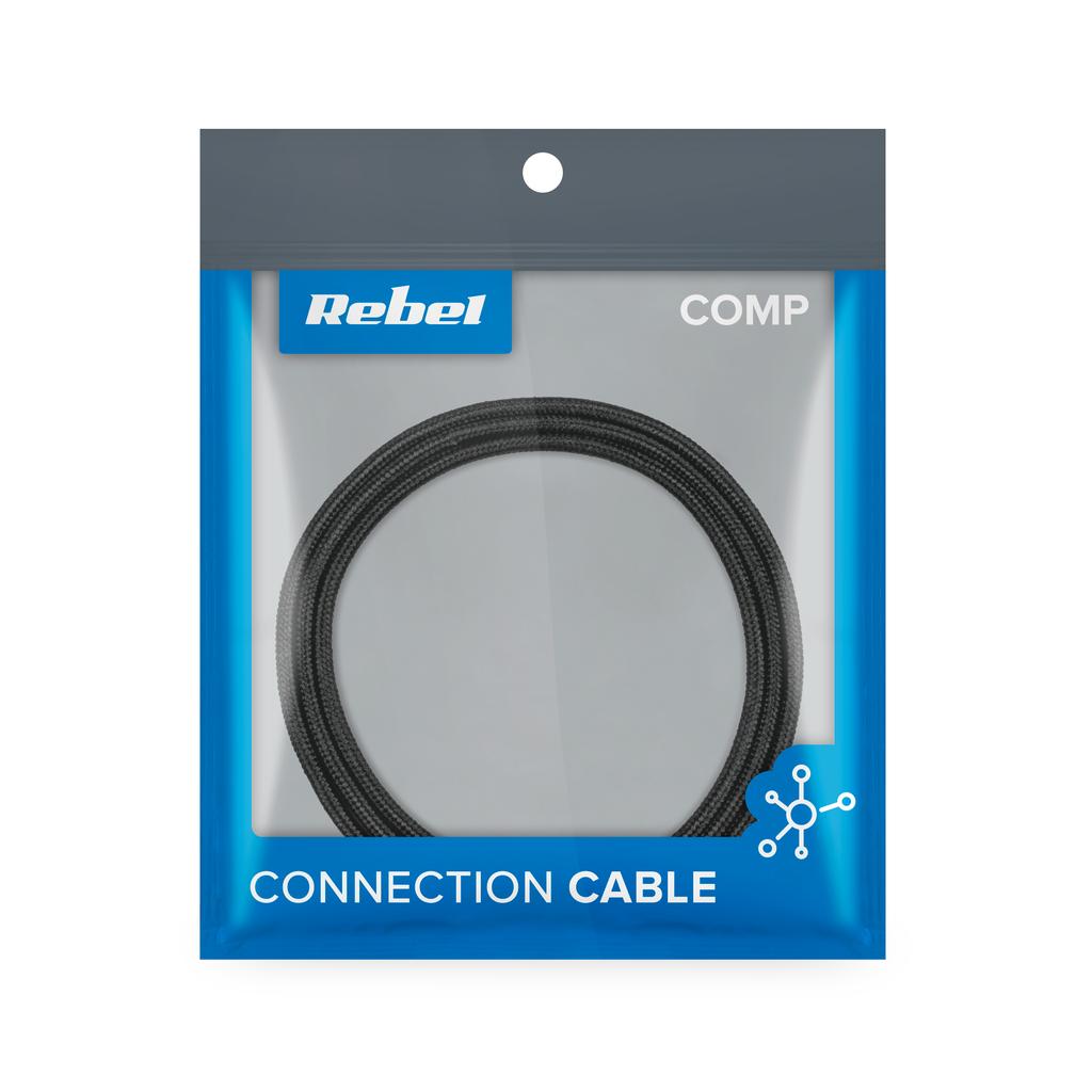 Magnetic USB cable - USB-C type C lightning iPhone micro USB 3in1 1m Rebel