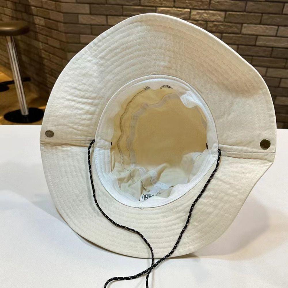 Big Brim Bucket Hat Y2K Sun Protection Hat Fashion Fisherman Hat  Hiking