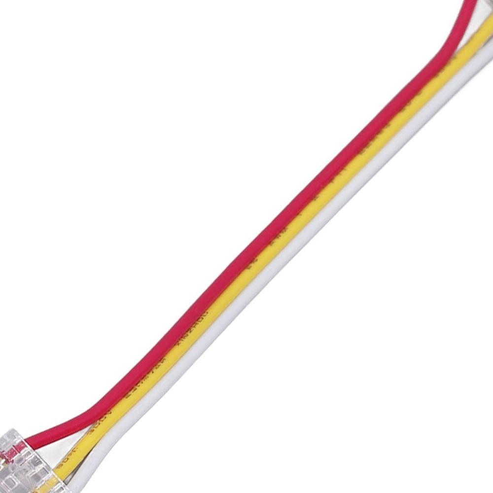 10pcs Transparent COB LED Strip Connectors 3Pin Light Strip Connectors  For Warehouse