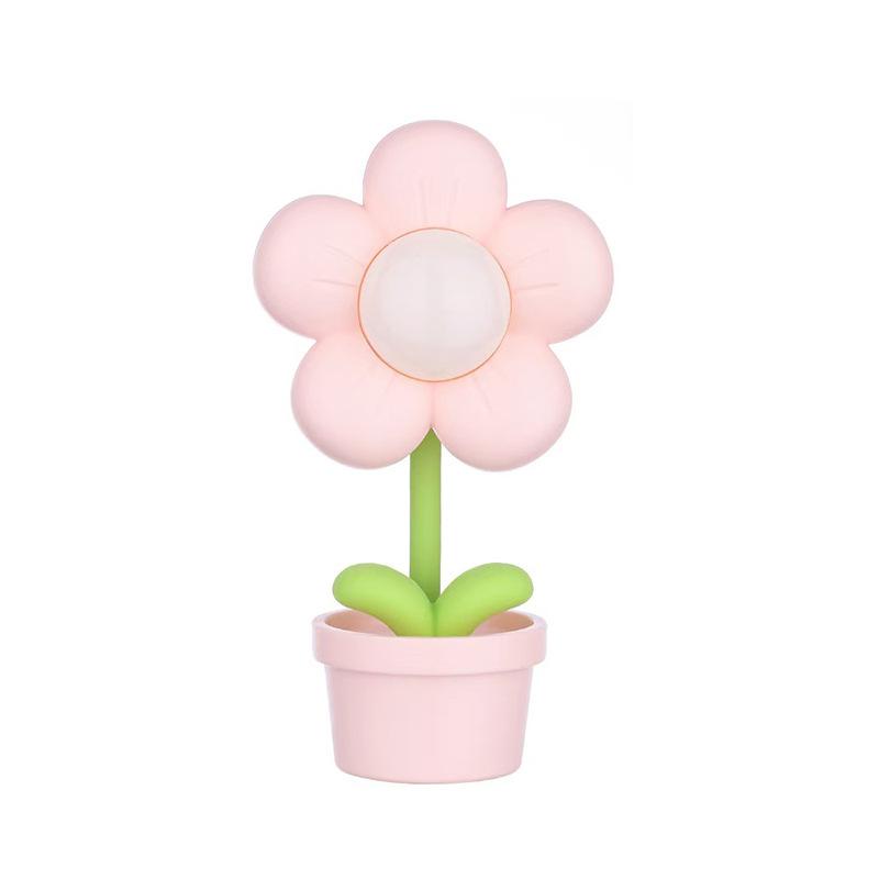 Cute Flower Night Bedroom Dormitory Bedside Lamp Decoration Atmosphere Light Gift Small Ornaments