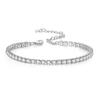 Luxury Zircon Women's Anklet: European & American Trendy, Gold-Plated Tennis Chain with Paved Diamonds