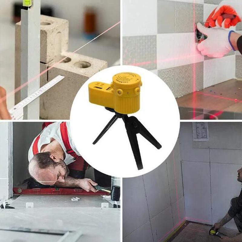 Linienlaser Drehbarer Laser Wasserwaage Präzision Mit Stativ Multifunktionale Nivellierwaage Mit LED-Hintergrundbeleuchtung Für Ingenieurmessung