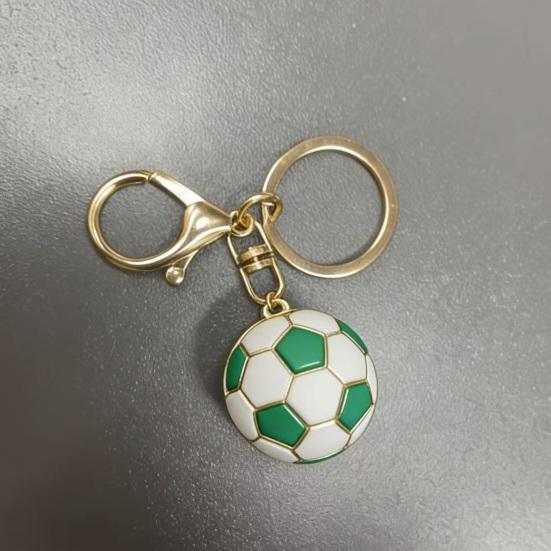 Keychain Pendant, Football Design Key Ring with Lobster Clasp, Thickened Metal Keychain for Backpack Bag Handbag