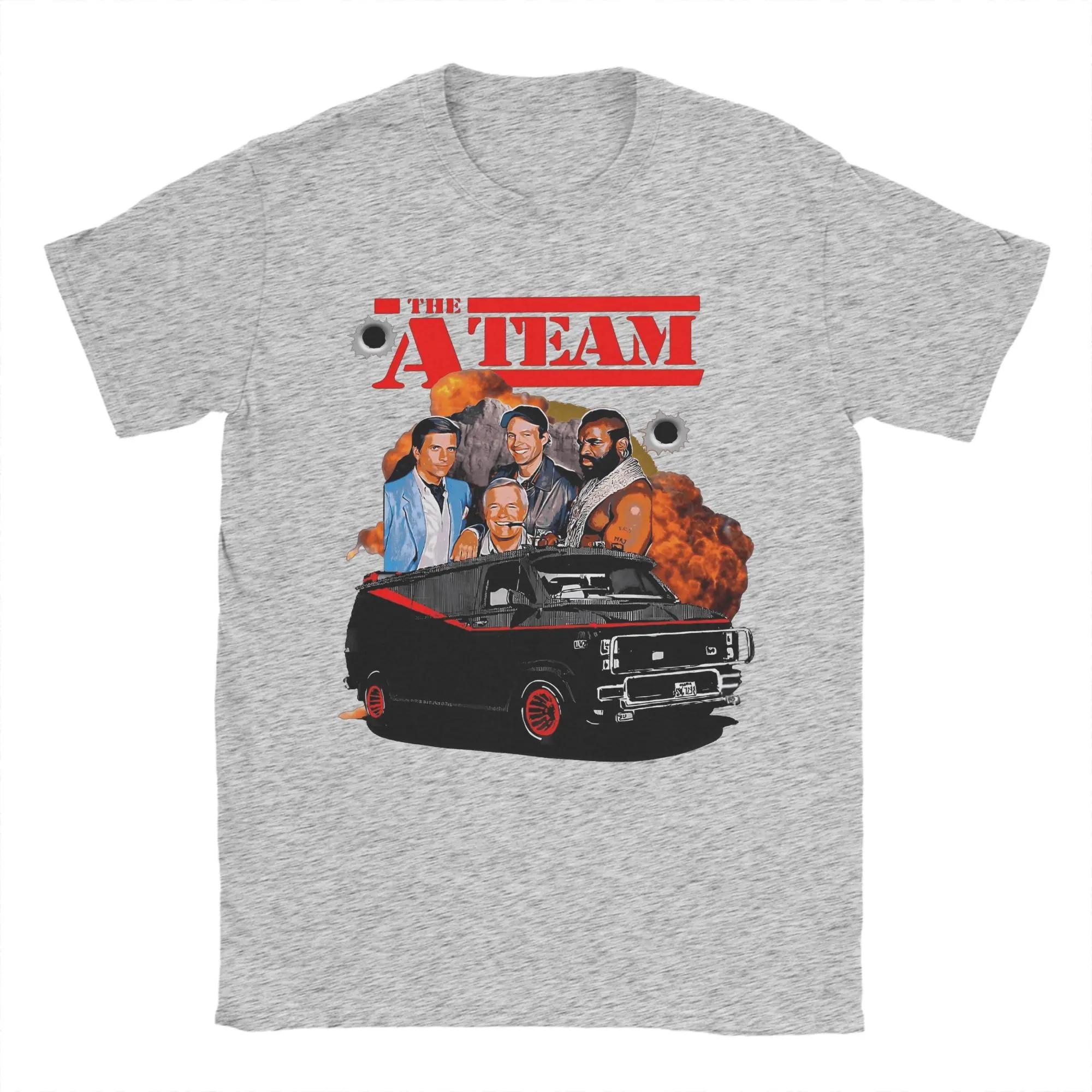 

THE A TEAM T Shirt for Men Women Cotton Novelty TShirt Round Neck All Risk Agency Tees Short Sleeve Clothing Gift Idea 4XL