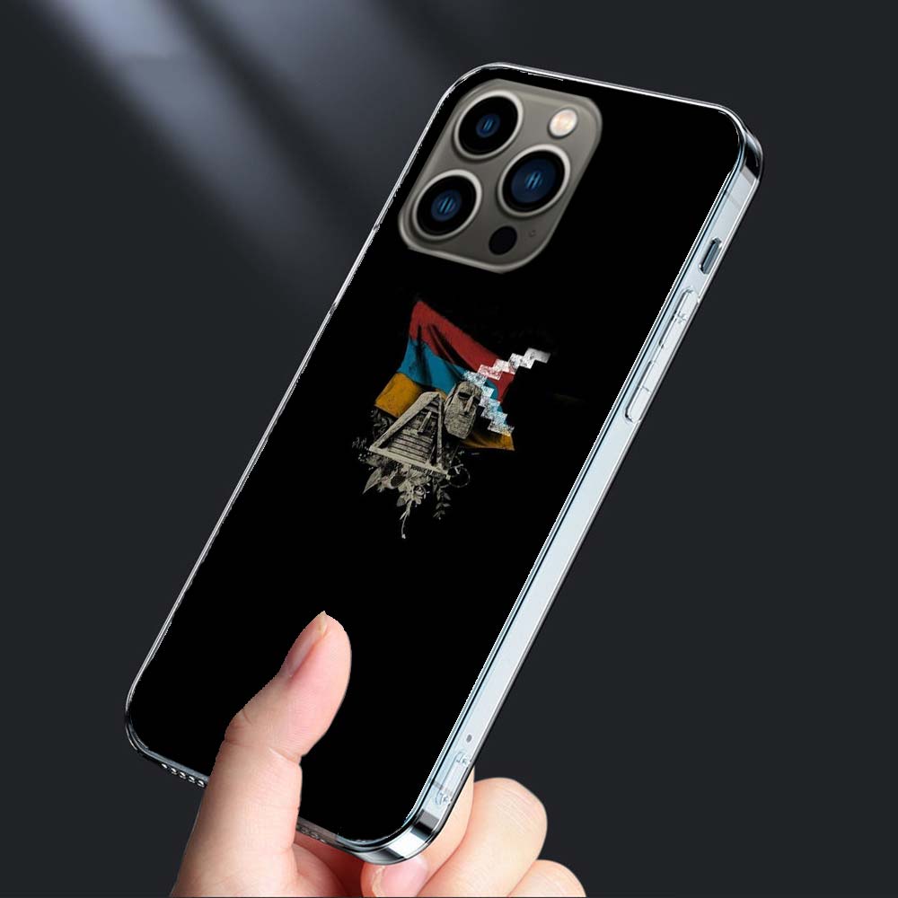 Armenia Flag Passport ART Phone Case For Iphone 16E 15 Pro 14 Plus 17E 16 17 Pro Max Air 11 12 13 Mini Shockproof Capa Cute C