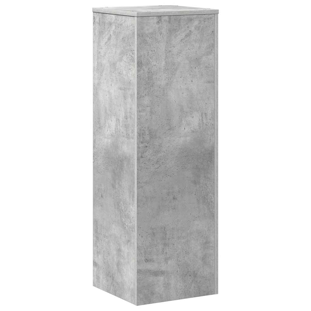 Plant Stand Concrete Grey 33 x 33 x 100 cm Engineered Wood