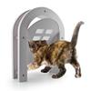 Porta para animais de estimação Porta de tela para cães de estimação Porta de tela deslizante com trava para gatos Porta magnética com tela de fechamento automático Cerca para cães Função de travamento Portão