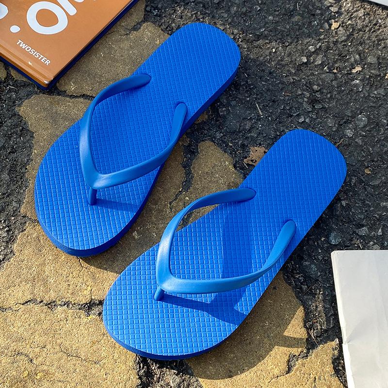 new colorful flip-flops bathing non-slip pinching feet summer travel couple portable cool slippers women's