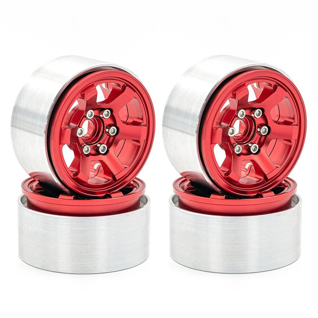 Aluminiumslegering Hjulring Beadlock 1.9in Hjulringer Nav 4 stk Erstatning for 1/10 TRX4 Axial SCX10