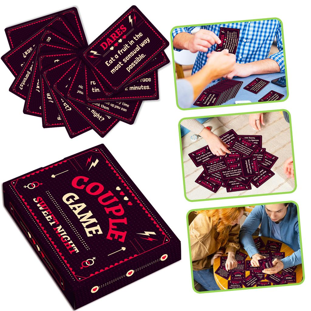 50 Parserie Søt Natt Tema Kort Tvetydige Trekkspillkort