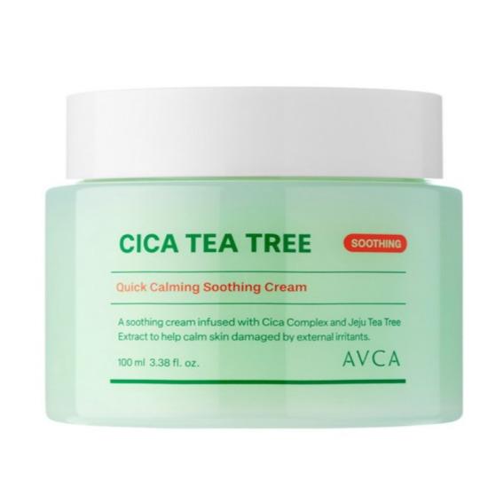 

a0361 AVCA Quick Calming Cica Tea Tree Rebalancing Soothing Cream 100ml Rebalancing Soothing Cream