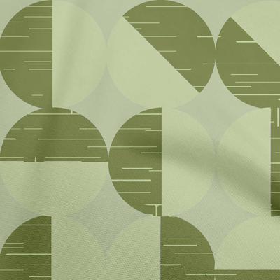 Baumwoll-Flex Grüner Stoff Geometrisch Abstrakt Polka Nähen Bastelprojekte Stoffdrucke pro Yard 40 Zoll