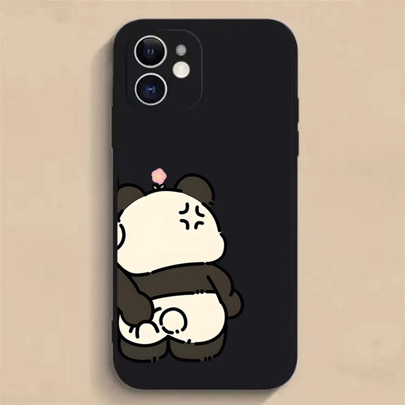 For Apple 13 Mobile Phone Case 14 Panda 11 Bear XS Rabbit 15 Couple Model 16 Cartoon XR Cute 12 All Inclusive