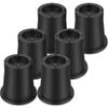 4/6Pcs Heavy Duty Rubber Sofa Cabinet Feet Leg Bed Risers Stand Round Furniture Risers Anti Slip Bed Frame Riser Raising Blocks