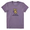 Life Is Good Women's Go Ahead Make My Day Short Sleeve Crusher Tee, Dusk Purple