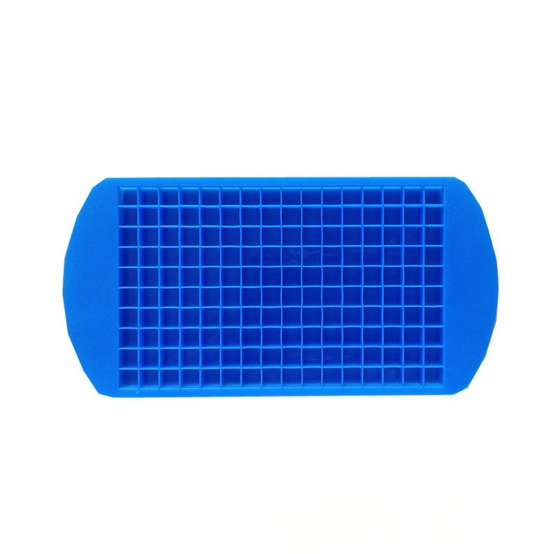 1PC Mini Ice Grain Ice Mould Creative Ice Box Crushed Ice Cube Mould 160 Grid Silicone Ice Grid Transparent Small Crushed Ice Grain синий
