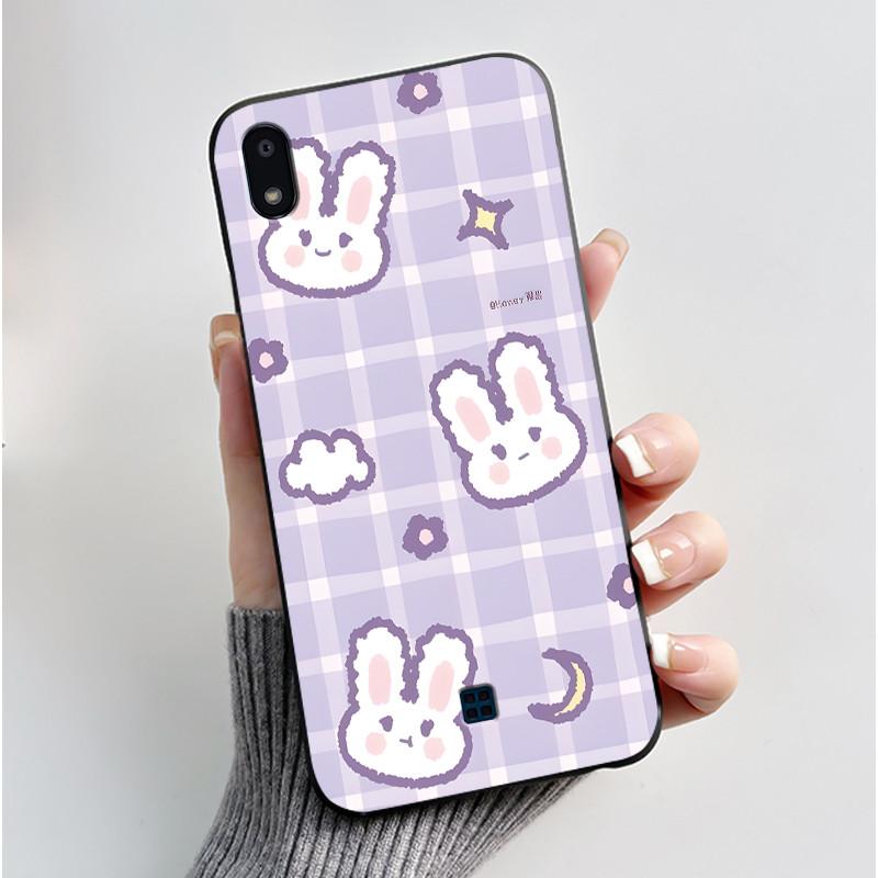 Case For LG K20 2019 Casing Cute Love Rabbit Funny Cartoon Ultra Slim TPU Black Silicone Soft Case For LG K20 (2019) Phone Cover