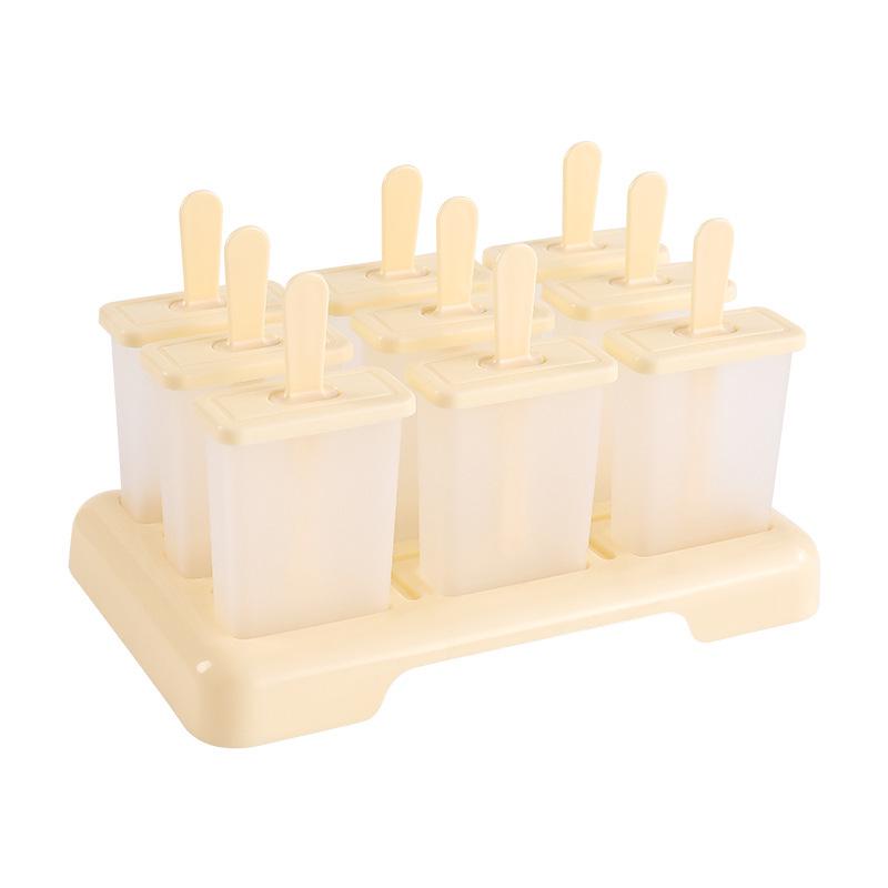 Food Grade PP Ice Cube & Popsicle Mold - Long Handle, DIY, Anti-Odor with Lid, for Homemade Ice Cream