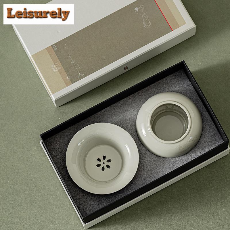 400ml Beixitang Ice Table Color Ceramics Jianshui Tea Washing Basin Tea Residue Barrel Household Chaxi Accessories Decoration