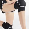 1 Pair Knee Protector Elastic Fabric Compression Thickened Knee Sports Gear Pad