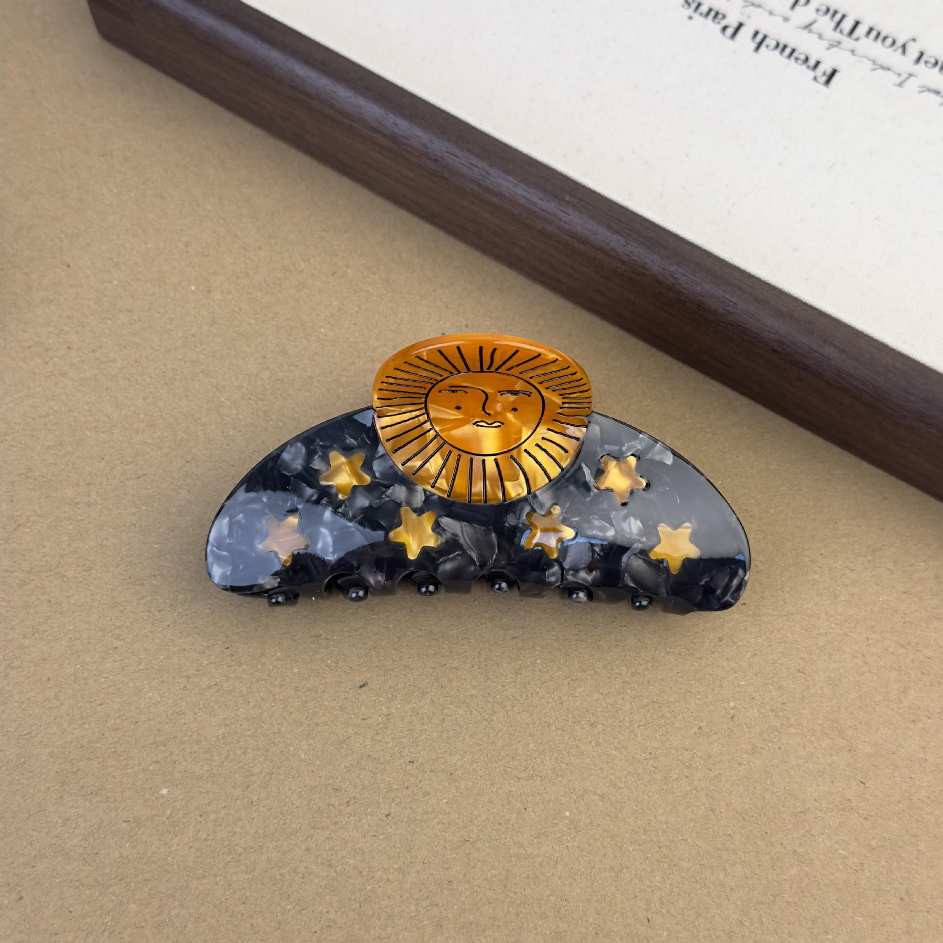 

Заколка для волос из высококачественного ацетата в виде улитки и звезды - Креативный трансграничный дизайн