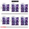 2pcs,2D Plane Printing Pattern Curtains Purple Dreamscape Versatile 100% Polyester (without Rod) Versatile All Ldeal for