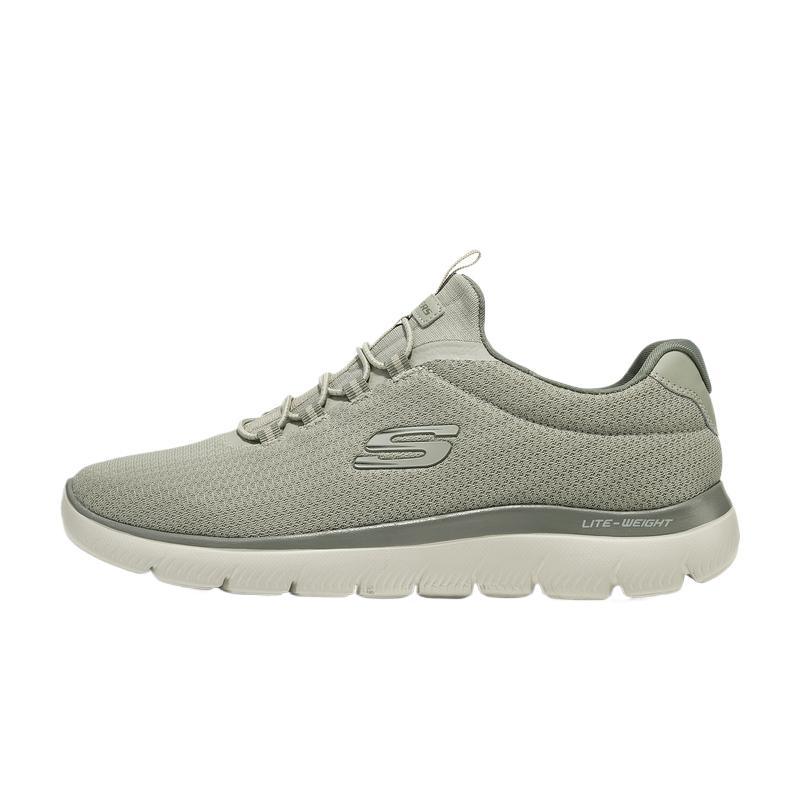 Skechers Summits Sport Soft Comfortable Lace-Up Round Toe Breathable Low-Top Casual Shoes Men sneakers 233049-OLV 39.5