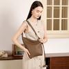Genuine Leather Dumpling Bag Minimalist Knot Croissant Bag Single-shoulder Crossbody Bag for Women