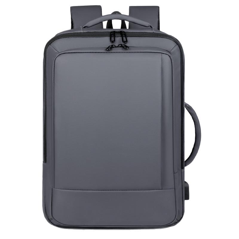 Men's Expandable Business Travel Backpack: Customizable Logo, Large Capacity, Fashionable Design, Computer Compatible.