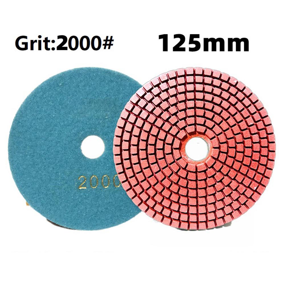 1pc 5 Inch 125mm Polishing Pads Wet/Dry Flexible Grinding Sanding Discs For Granite Stone Concrete Marble Polishing