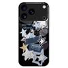 For iPhone 17 Pro Case PC TPU Tempered Glass Pattern Printing Phone Back Cover
