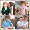 Färg pussel broderi tyg klistermärke liten dinosaurie dator broderi etikett tecknad sköldpadda autism kampanj patch klistermärke strykning