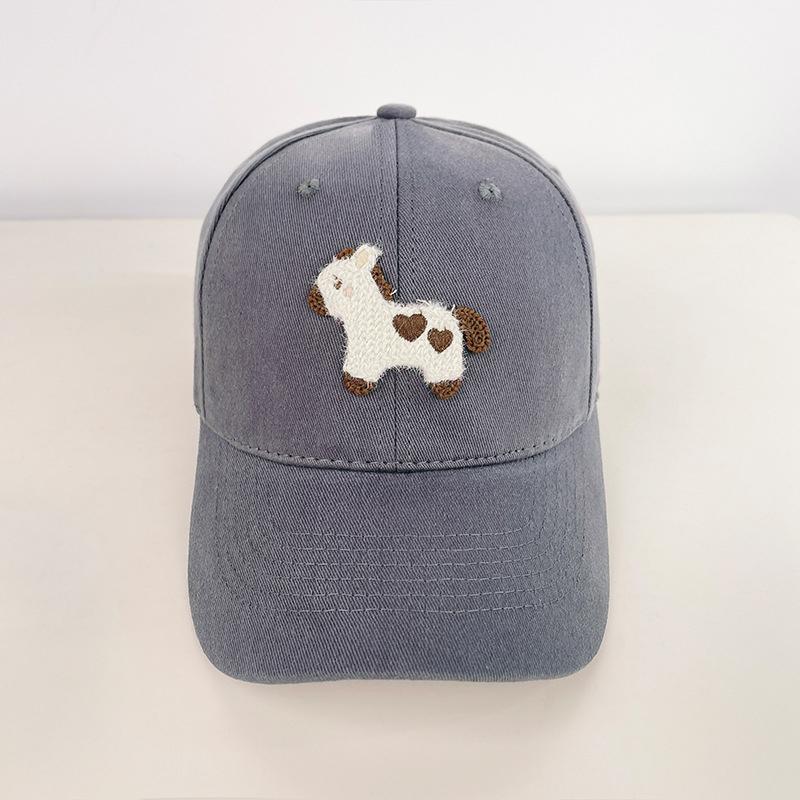 Korean Cute Pony Embroidered Baseball Cap Fashion Versatile Baseball Cap For Women Men