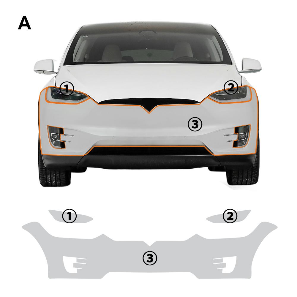 for Tesla Model X 2016 2017 2018 2019 2020 2025 TPU Car Paint Protection Film PPF Pre-cut Scratch Resistant Clear Bra Kit