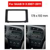 For SAAB 9-3 2007-2011 Car Stereo Radio Fascia Dash Panel 2 Din Frame Trim Kit