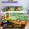 3pcs Bambi3 Cover Set - Personalized Name, HD Printed Bedding with 1 Cover and 2 Pillowcases - Perfect for Home Decor, Easy Care