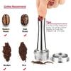 Refillable Stainless Steel Verismo K FEE CBTL Coffee Capsule, Reusable Coffee Filter Compatible for K Fee Verismo, Verismo Coffee Capsule Pods+Tamper