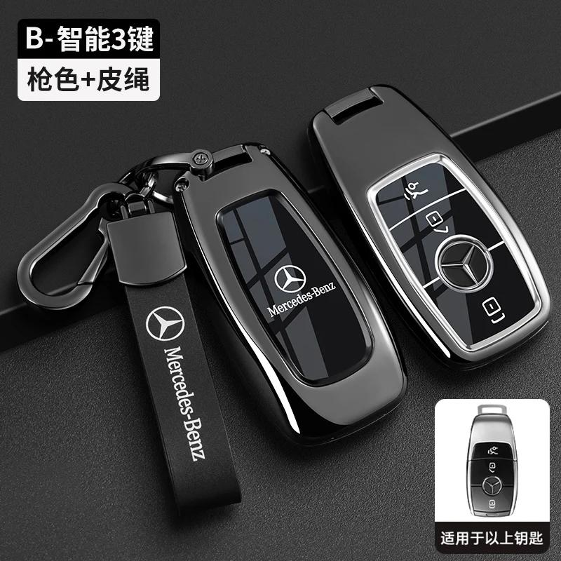 PNR1 Car Key Case Cover for Mercedes Benz E C S GLC Class E200 E400 E63 W213 S550 S560 C260 A200 Key Shell Protector