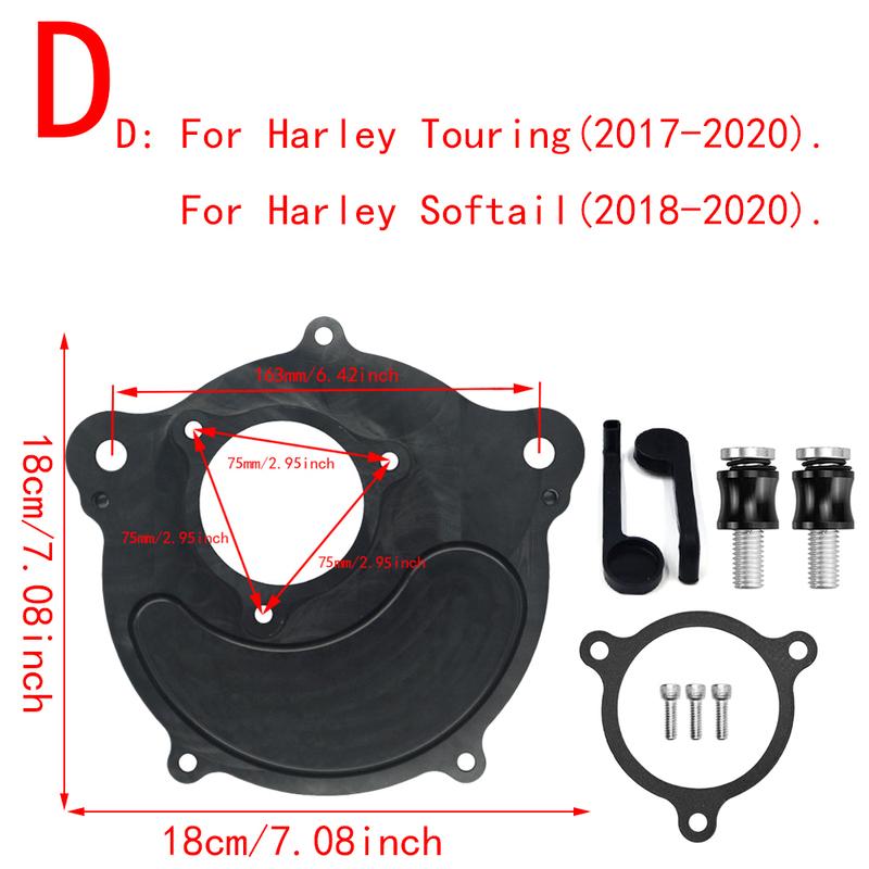 RSD Turbine Air Cleaner Matte Black Intake Filter For Harley Sportster XL 883 Dyna V-Rod Softail Fat Boy Touring Ultra FLHR FLHX