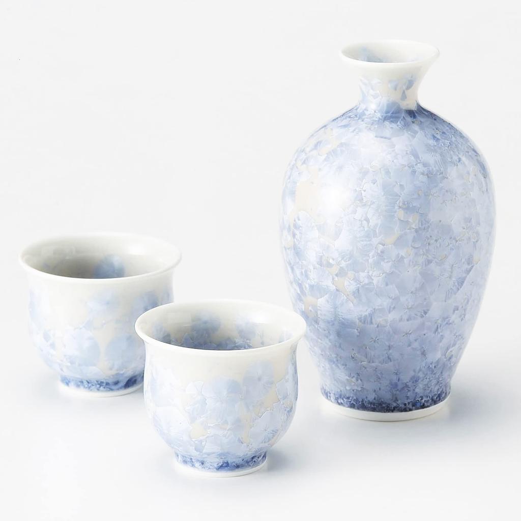 Aito Kyoto Kiyomizu Touan Otaku Sake Flower Crystal Silver KTA835 Ware, Ware, Kiln, Cup, Design, Wisteria,