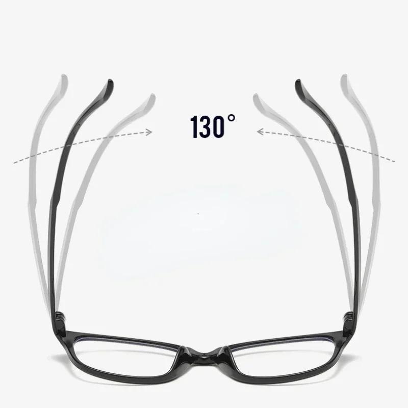 Anti Blue Presbyopia Glasses Men's Reading Glasses HD Full Frame Decorative Glasses 0 To +400